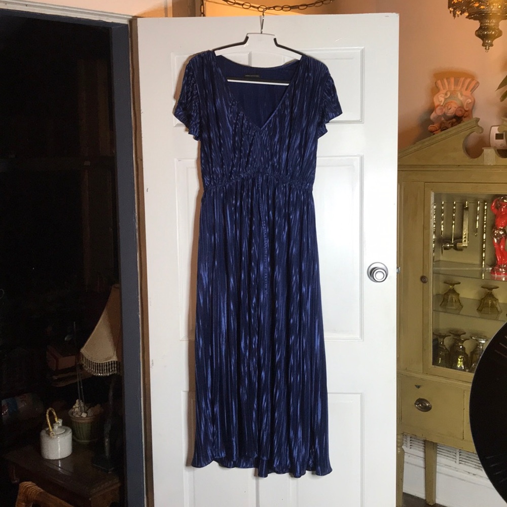 Urban outfitters blue satin maxi dress.